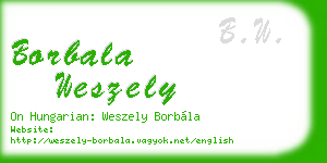 borbala weszely business card